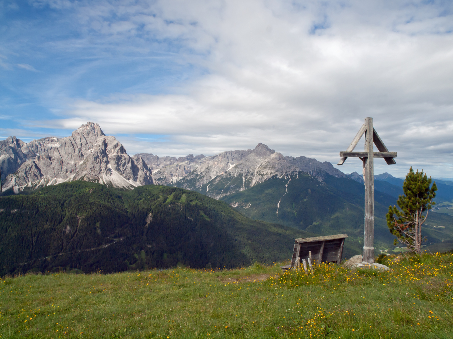 Blick in die Sextener Dolomiten