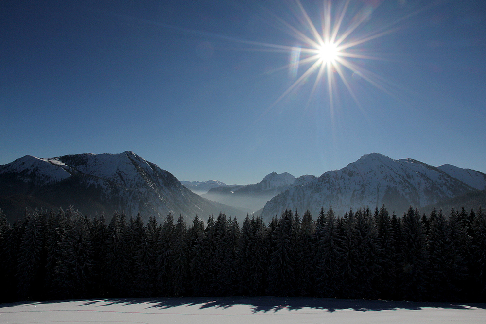 Blick in die Tiroler Alpen