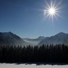 Blick in die Tiroler Alpen