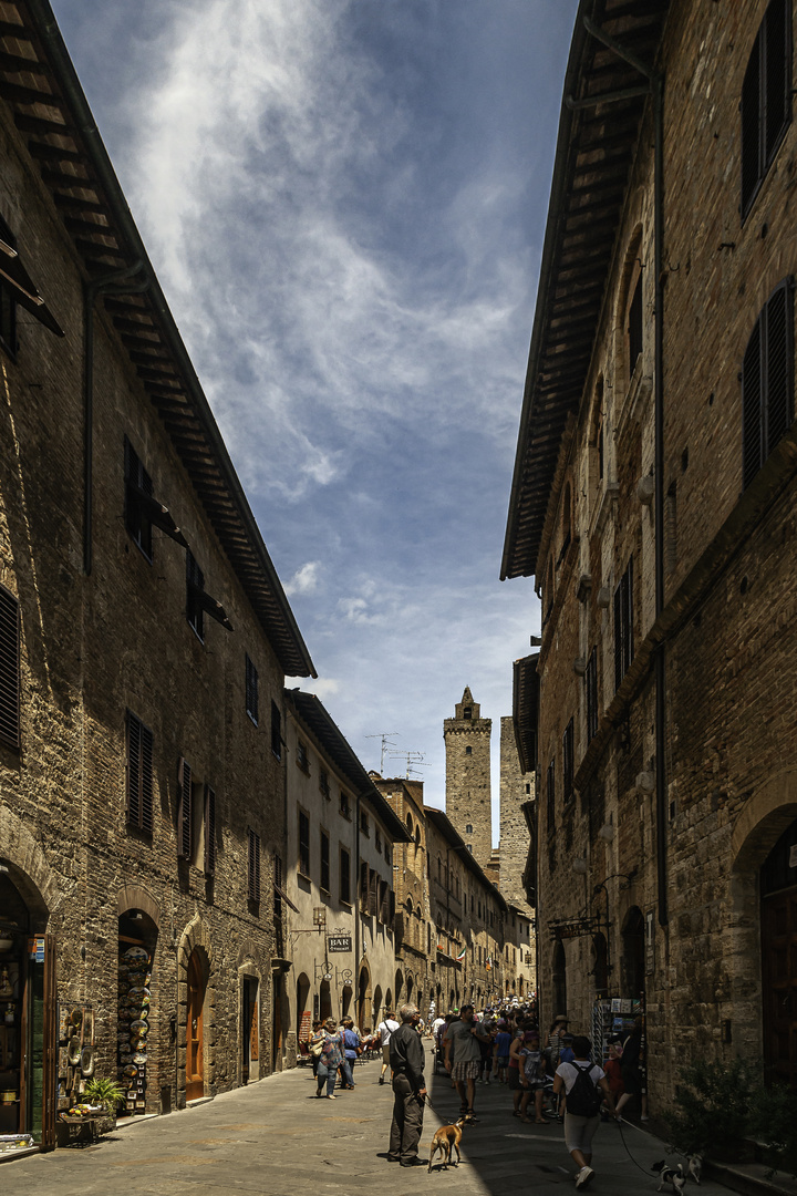 Blick in die Via San Giovanni