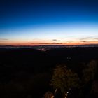 Blick in die Vogesen vom Turm der Burgruine Hohengeroldseck