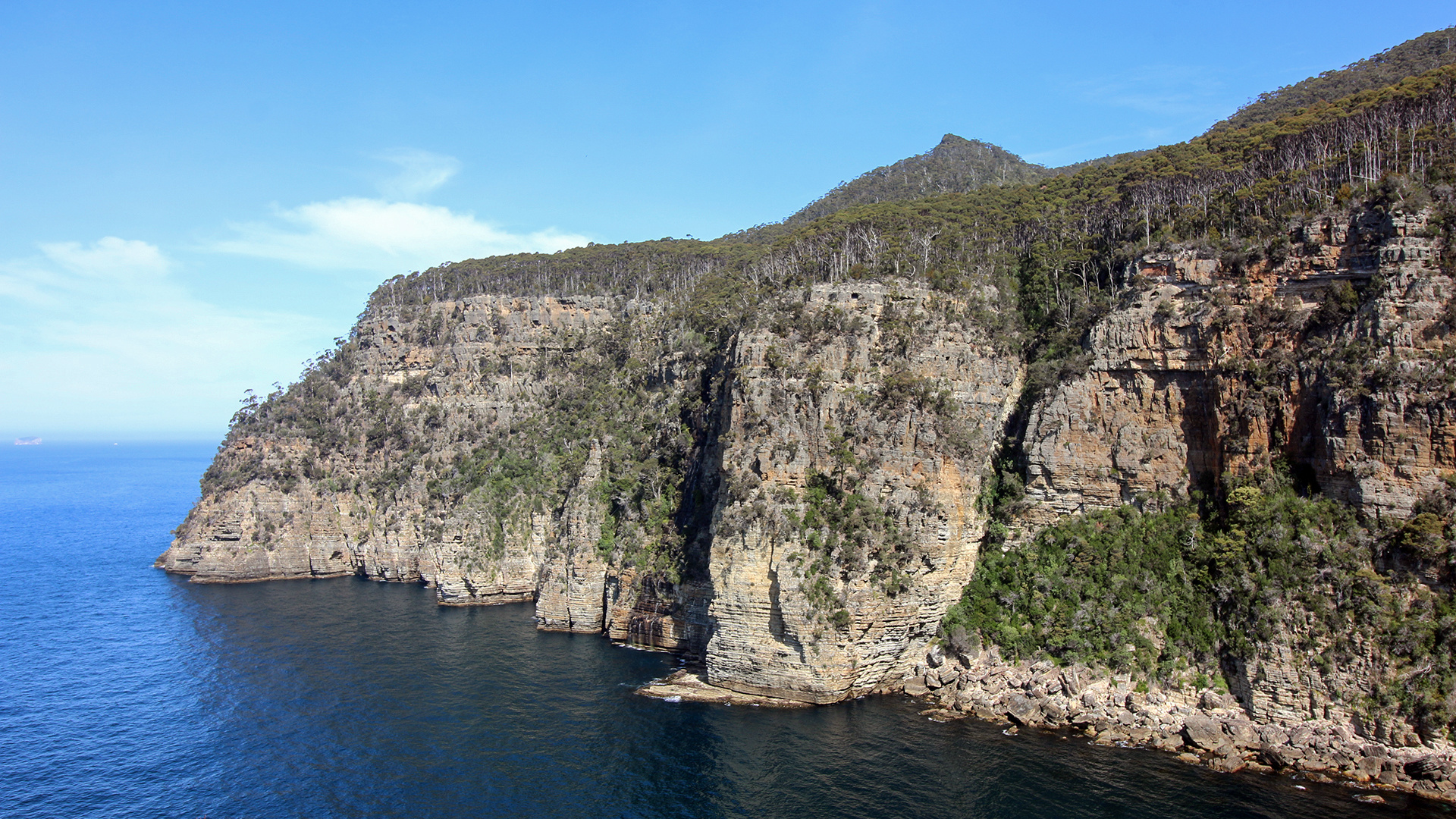 Blick in die Waterfall Bay, 