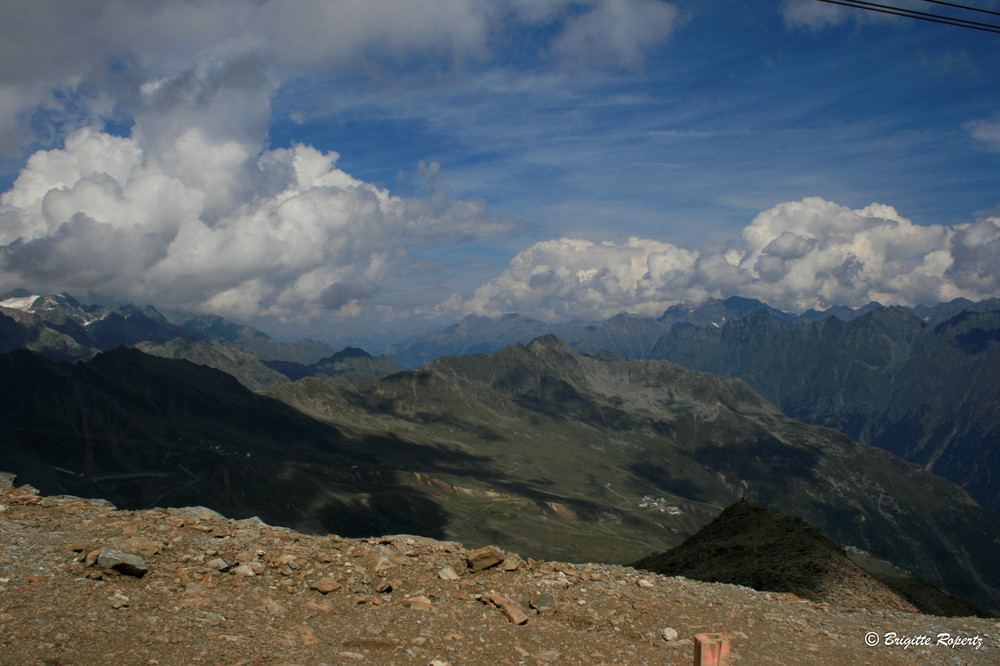 Blick in die Weite der Berge