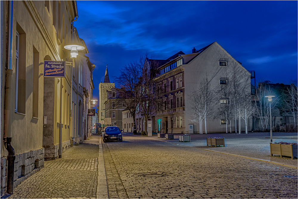 Blick in die Wilhelmstrasse in Aschersleben