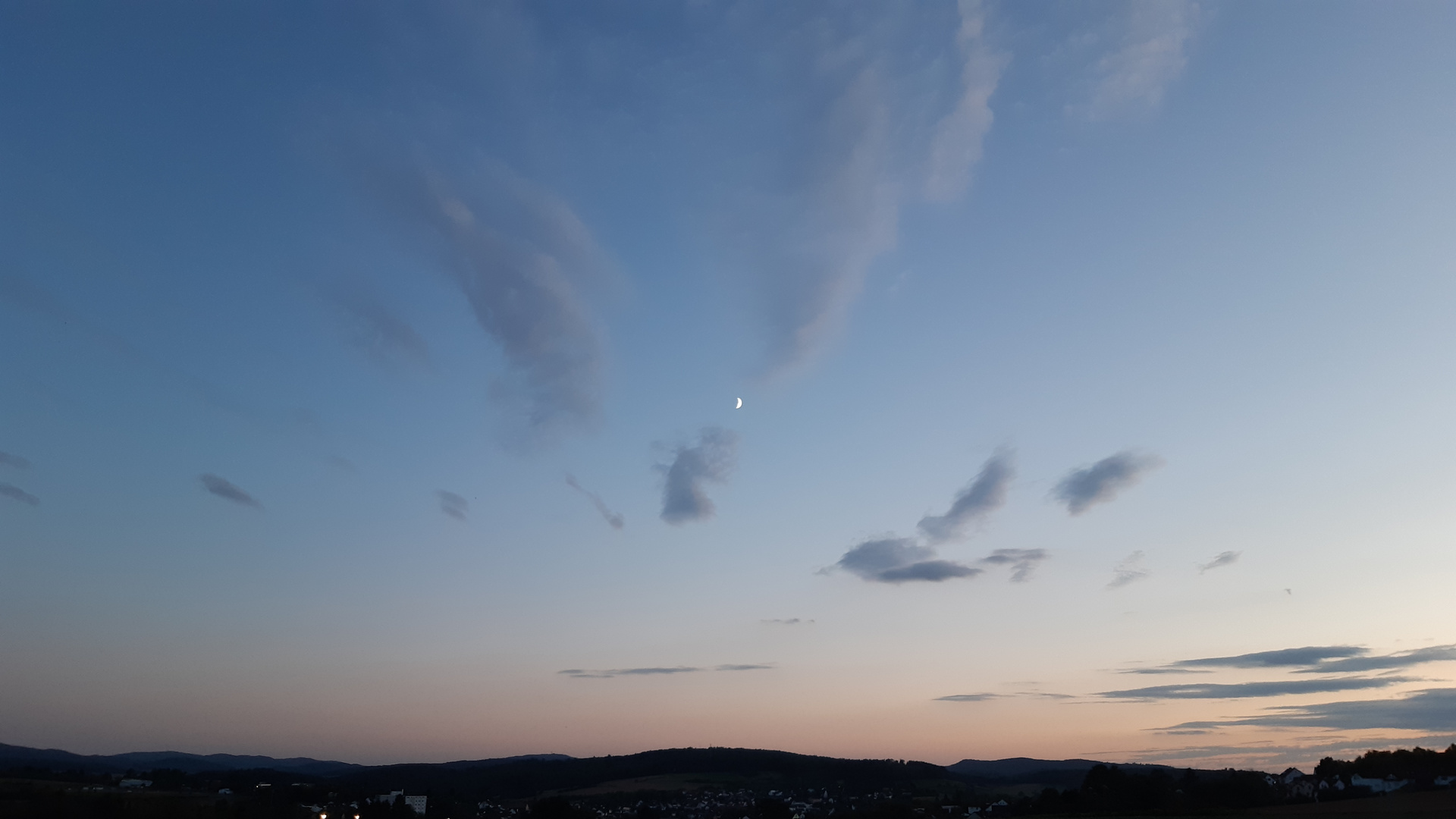 Blick in die wolken