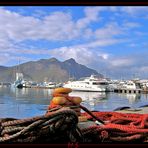 Blick in ein Hafen