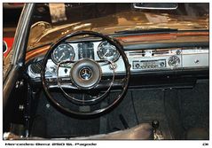 Blick in eine Pagode / Mercedes 250 SL