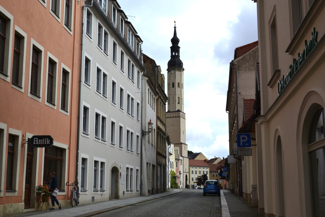 Blick in eine Straße in Zittau