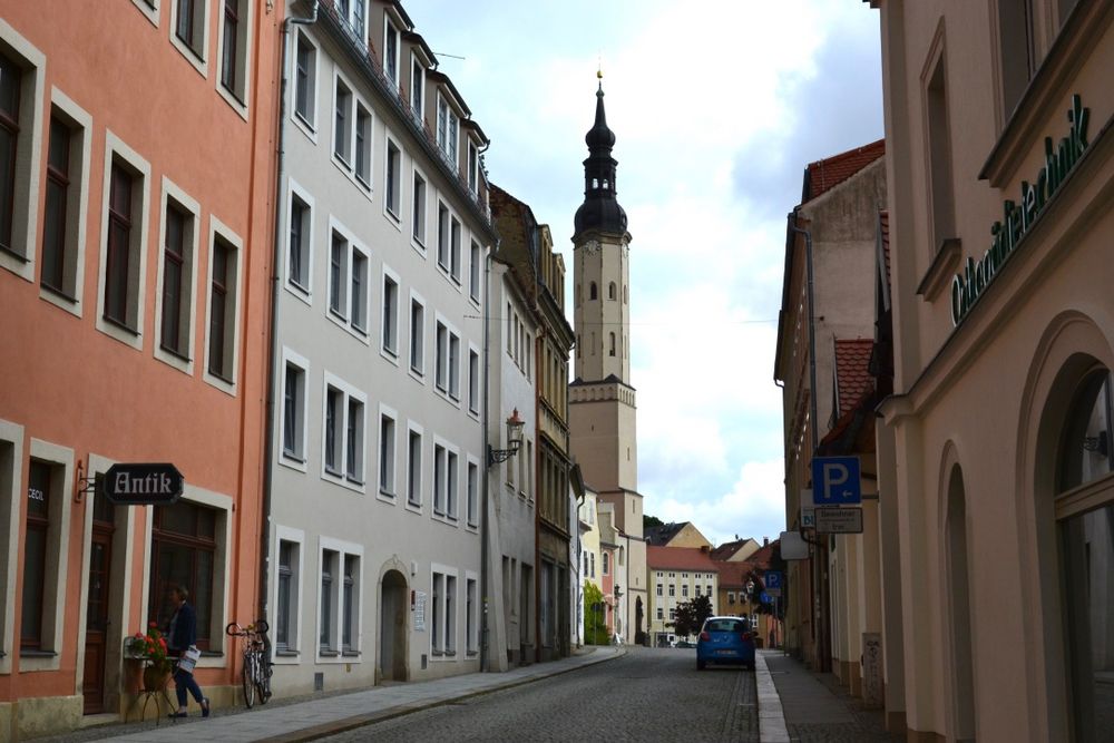 Blick in eine Straße in Zittau