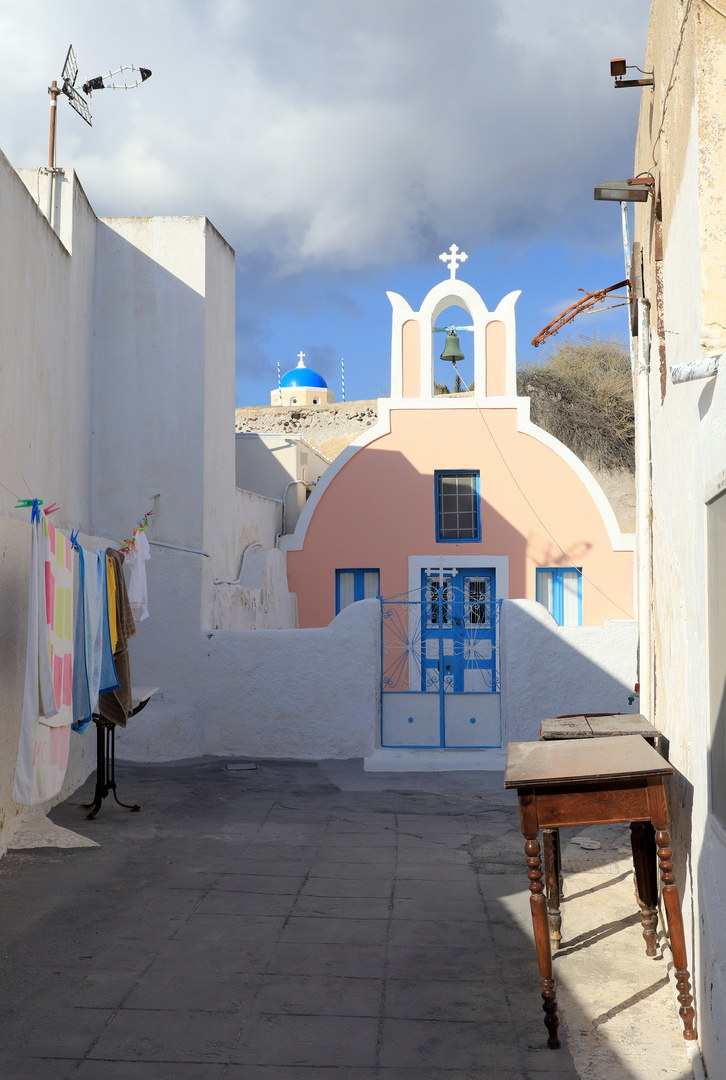 Blick in einen griechischen Hinterhof