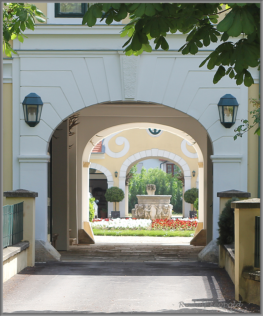 Blick in einen Innenhof