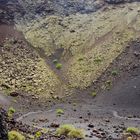 Blick in einen Vulkan-Krater