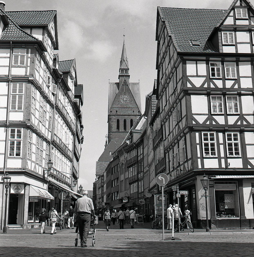 Blick in Hannovers Altstadt