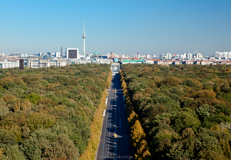 Blick in Richtung Brandenburger Tor...