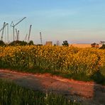 " Blick in Richtung die Fa. Liebherr bei Ehingen "