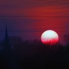 Blick in Richtung Kamen - Sonnenuntergang