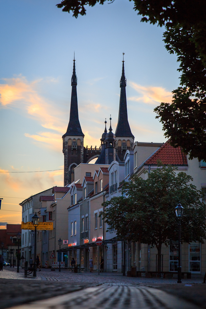 Blick in Richtung Markt Köthen