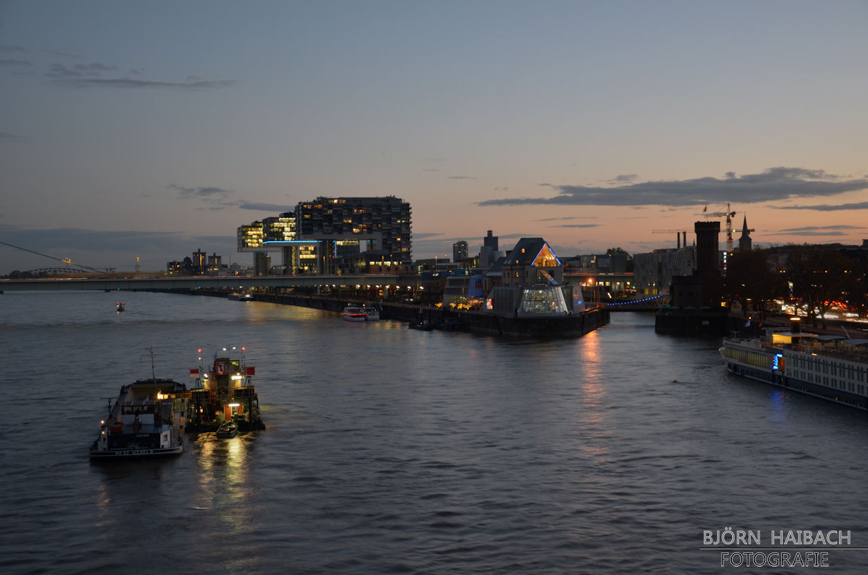 Blick in Richtung Rheinauhafen