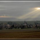 Blick in Richtung Thüringer Wald