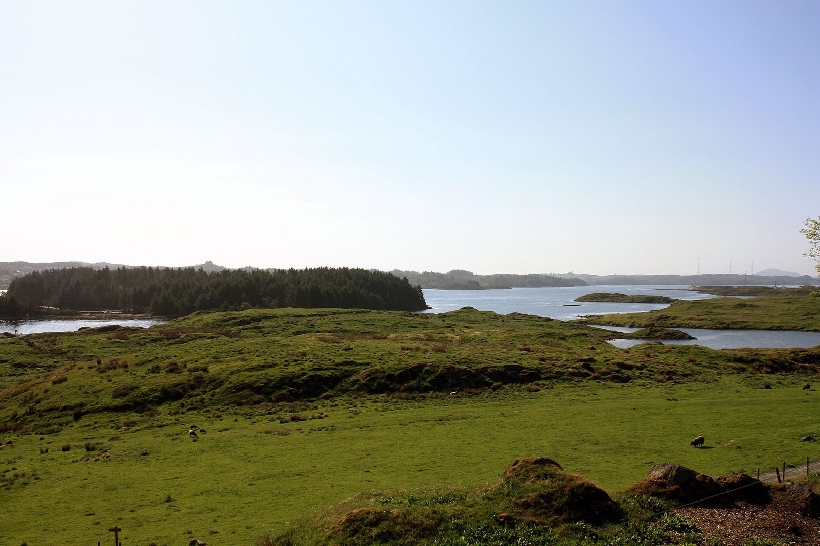 Blick in Richtung Wikingerdorf bei Avaldsnes