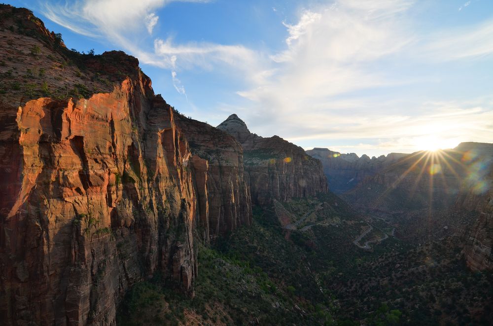 Blick in Richtung Zion Canyon