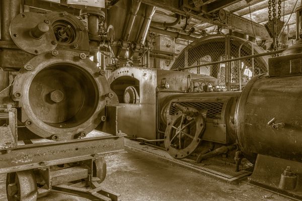 Blick in verlassene Industrieanlage