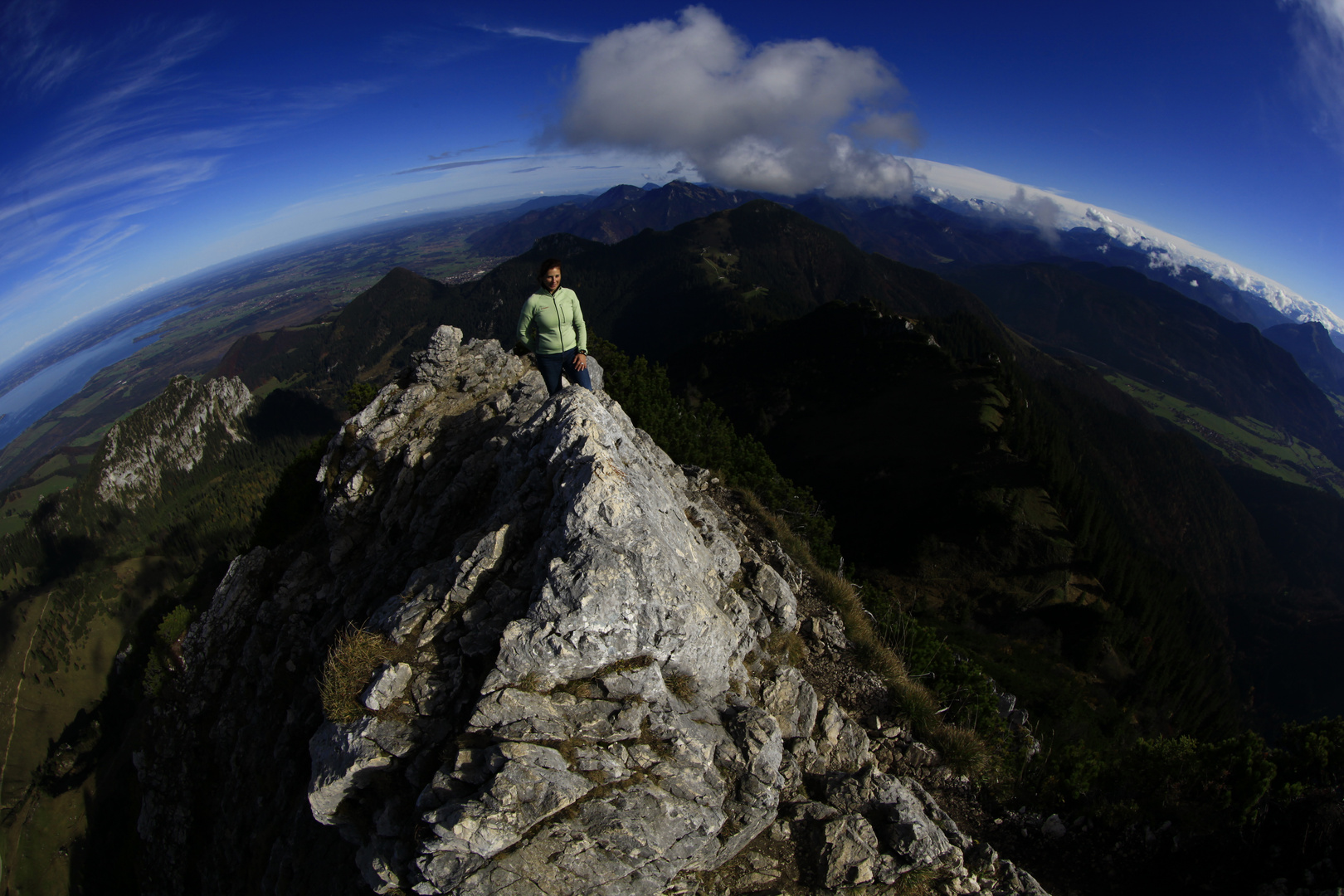 Blick ins All von der Kampenwand