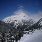 Blick in`s Bergell von Maloja(Ende April 2009)