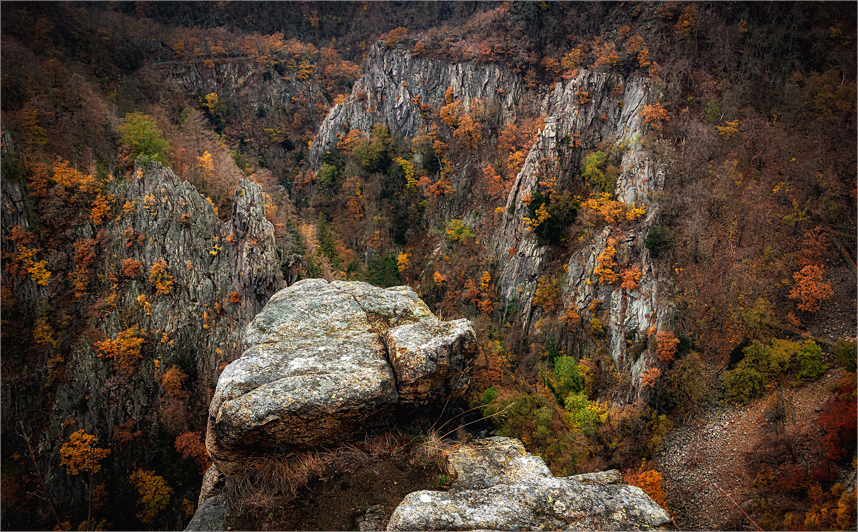 Blick ins Bodetal /Thale