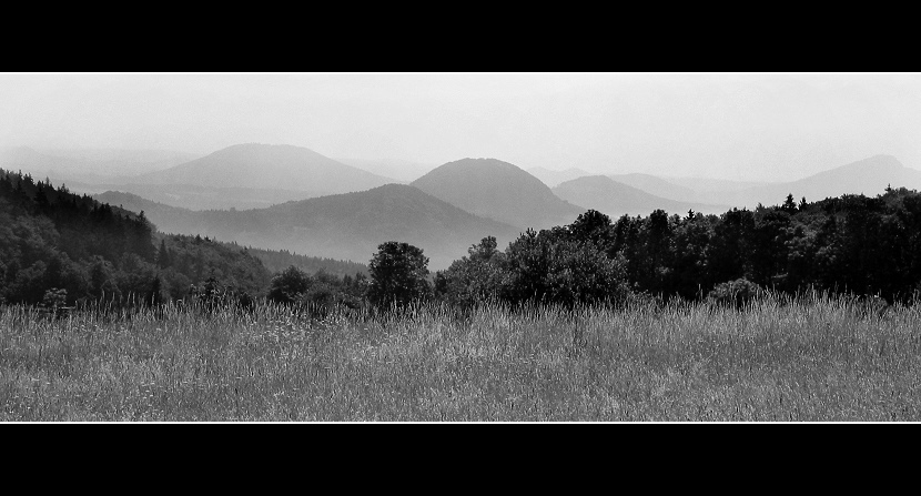 Blick ins Böhmische Mittelgebirge...