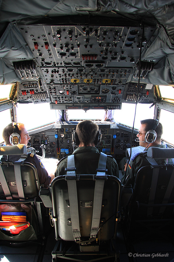 Blick ins Cockpit ...