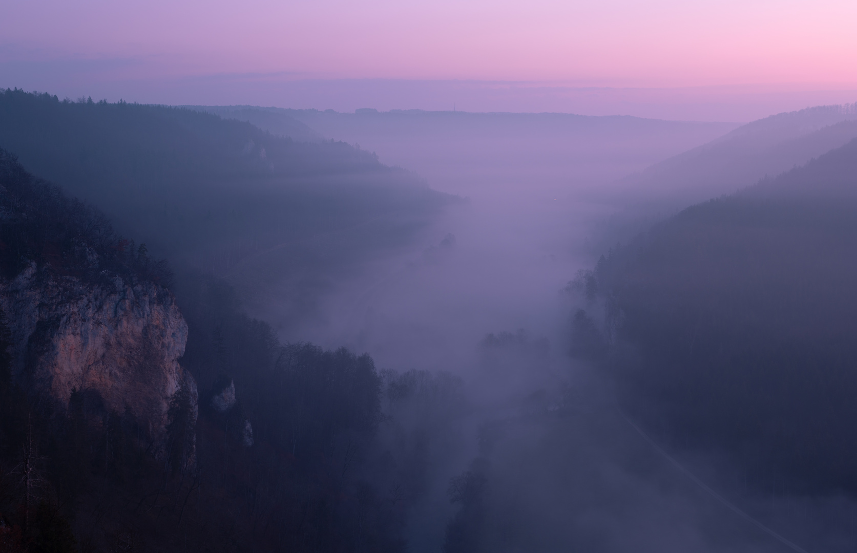 Blick ins Donautal - Knopfmacherfels