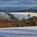 Blick ins Elbtal aus dem Mittleren Osterzgebirge am 06. Januar 2022