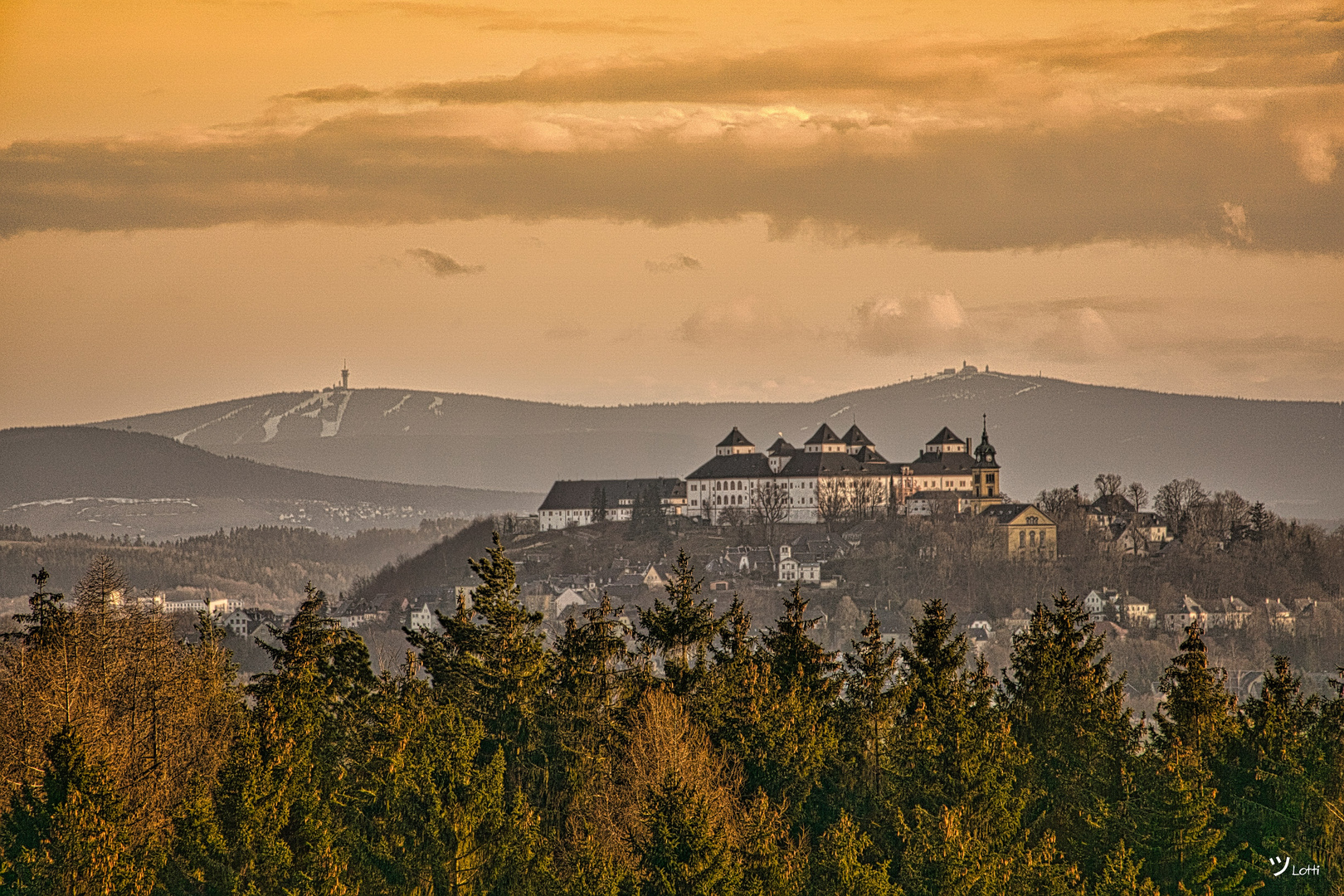 Blick ins Erzgebirge