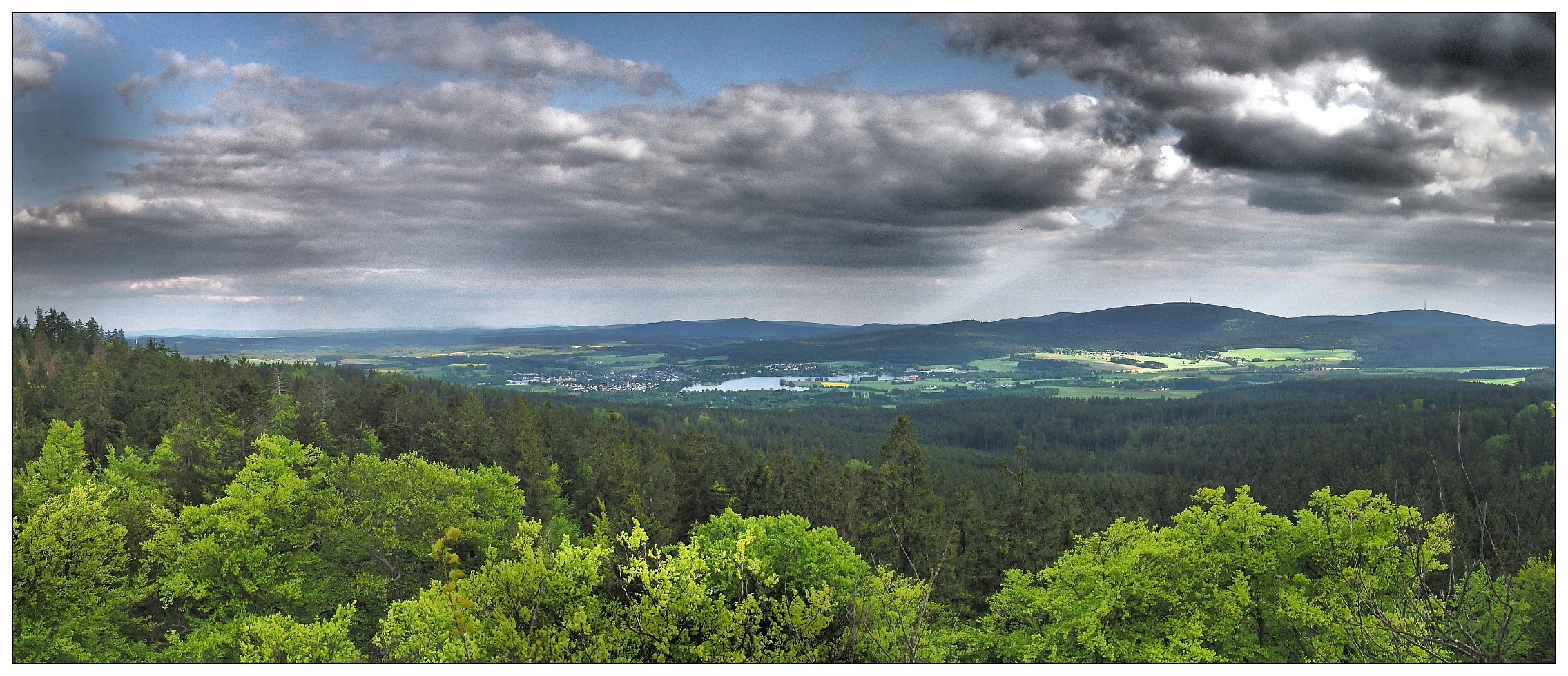 Blick ins Fichtelgebirge