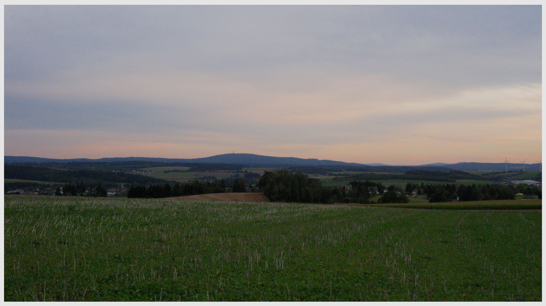 Blick ins Fichtelgebirge