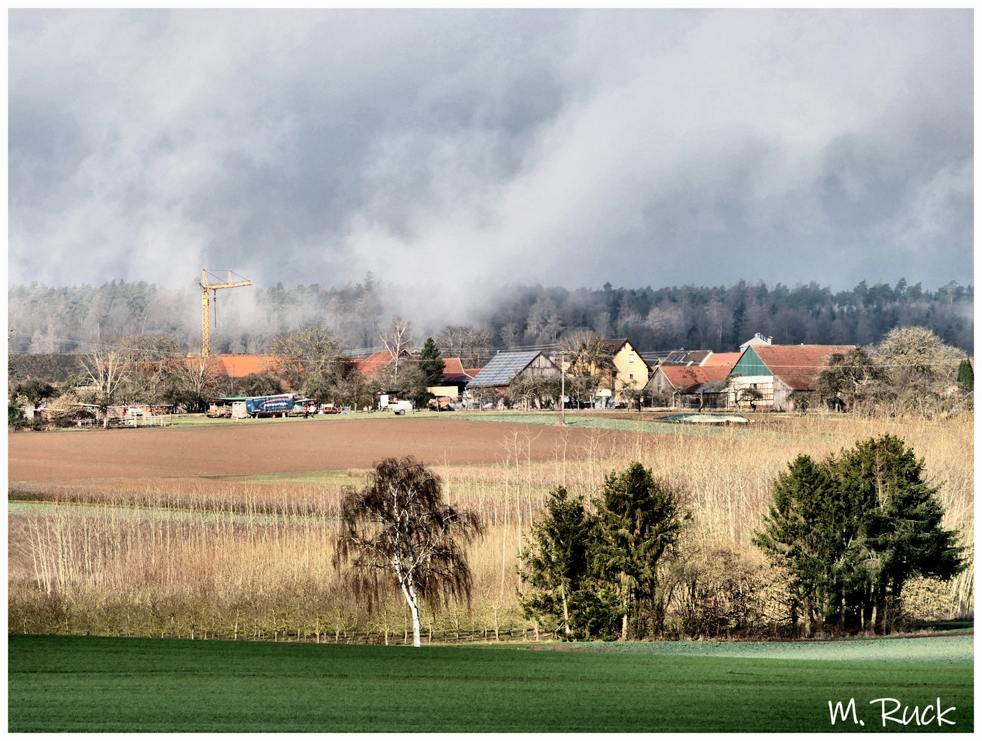 Blick ins Frühlingshafte Land im Februar 24