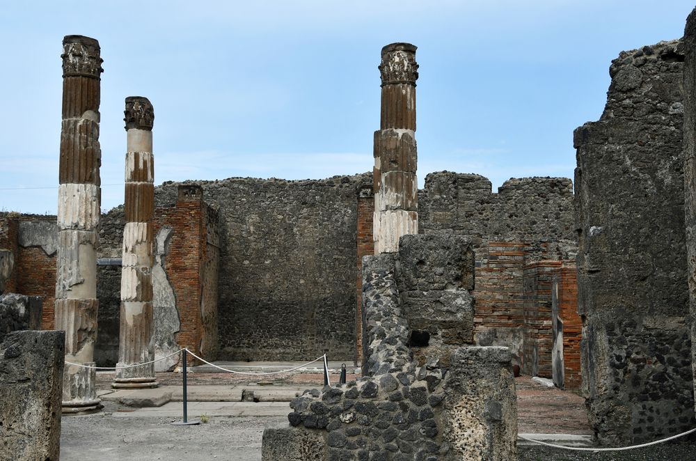 Blick ins Haus des Fauns in Pompeji