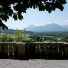 Blick ins Inntal von der Südterasse Schloss Neubeuern