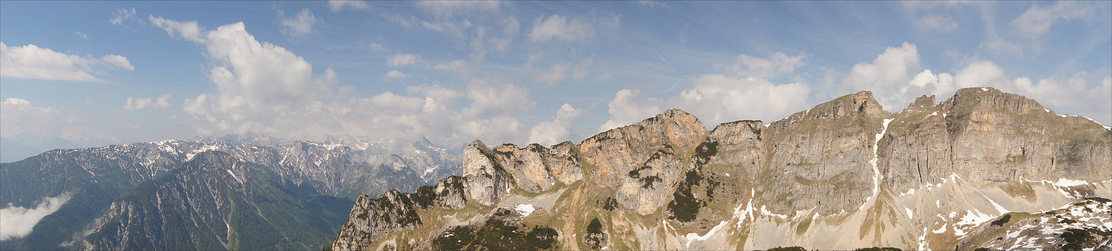 Blick ins Karwendel und Rofangebirge