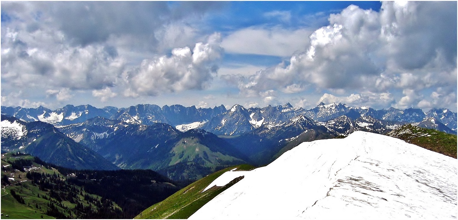 Blick ins Karwendel vom Juifen (1987 m)