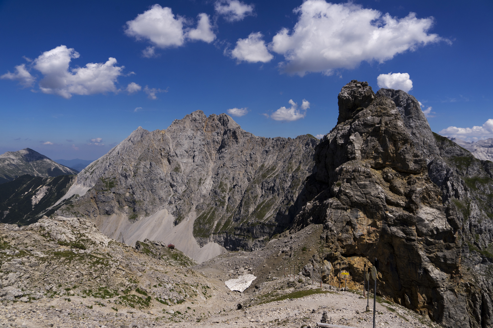 Blick ins Karwendelgebirge