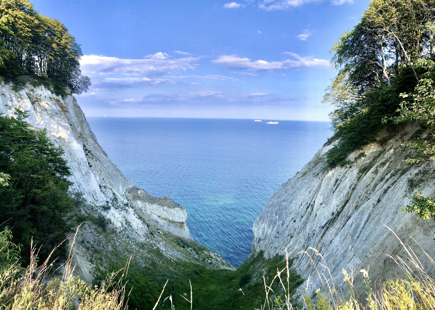 Blick ins Kreidetal auf Mön