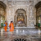 Blick ins Marmormonument von Jaswant Thada ...