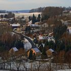 Blick ins mittlere Osterzgebirge im zarten Winterkleid am 07.01. 2022