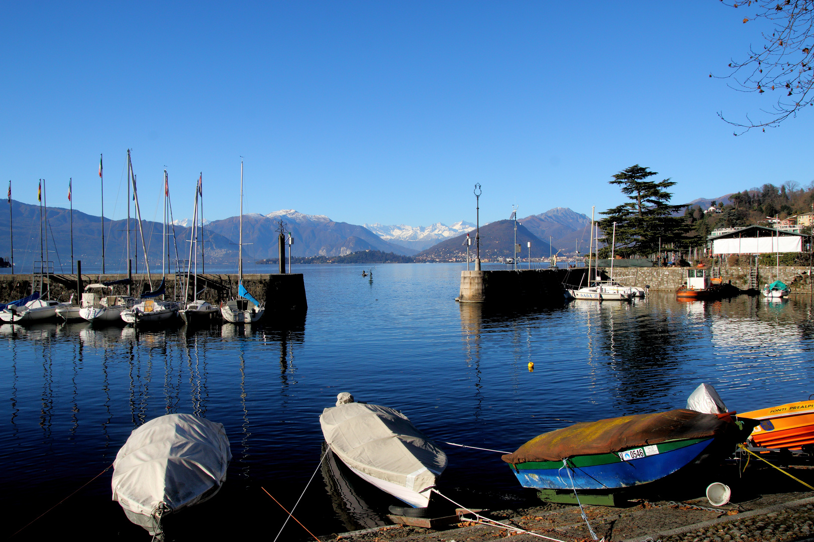 Blick ins Monte Rosa Massiv