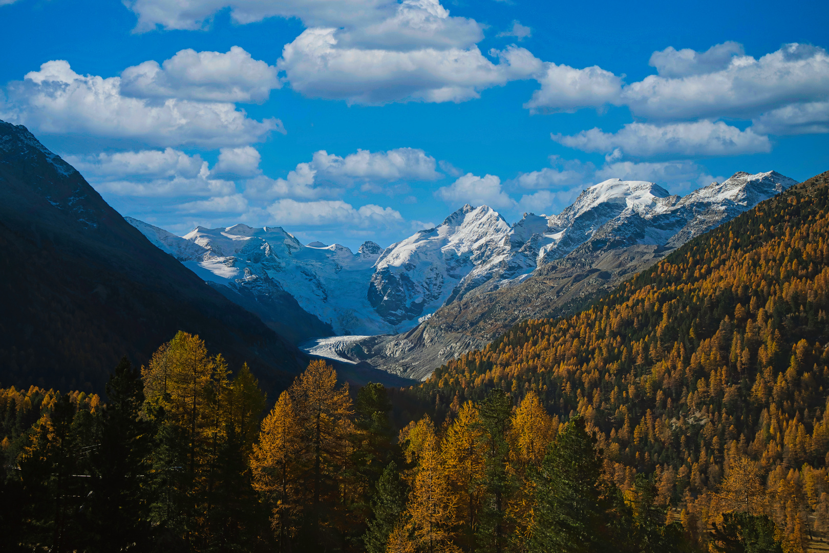 Blick ins Morteratsch-Tal