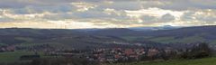 Blick ins Osterzgebirge von Babisnau aus wobei...