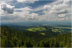 Blick ins Rheintal vom Schauinsland (bei Freiburg)