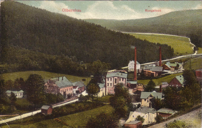 Blick ins Rungstocktal / Olbernhau vor genau 100 Jahren